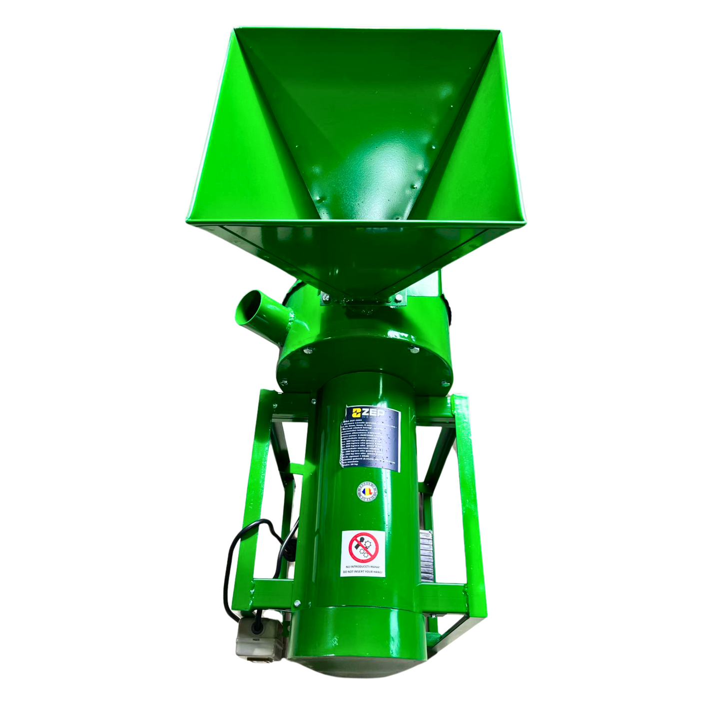 Moara cu ciocanele ZEP TI-E LA INDEMANA, 2in1, pentru uruiala si stiuleti, 2.2 kW, 500 kg/h, 40 ciocanele, 3 site incluse