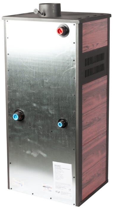 Semineu pentru incalzire centrala cu perete dublu Evotools 21.4 kW, boiler 22L, randament 77%, EcoDesign, suprafata incalzita 150 m²