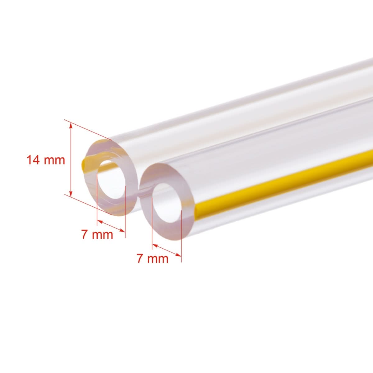 Furtun vid dublu 7/14 mm pentru aparate de muls - la metru sau rolă 50 m