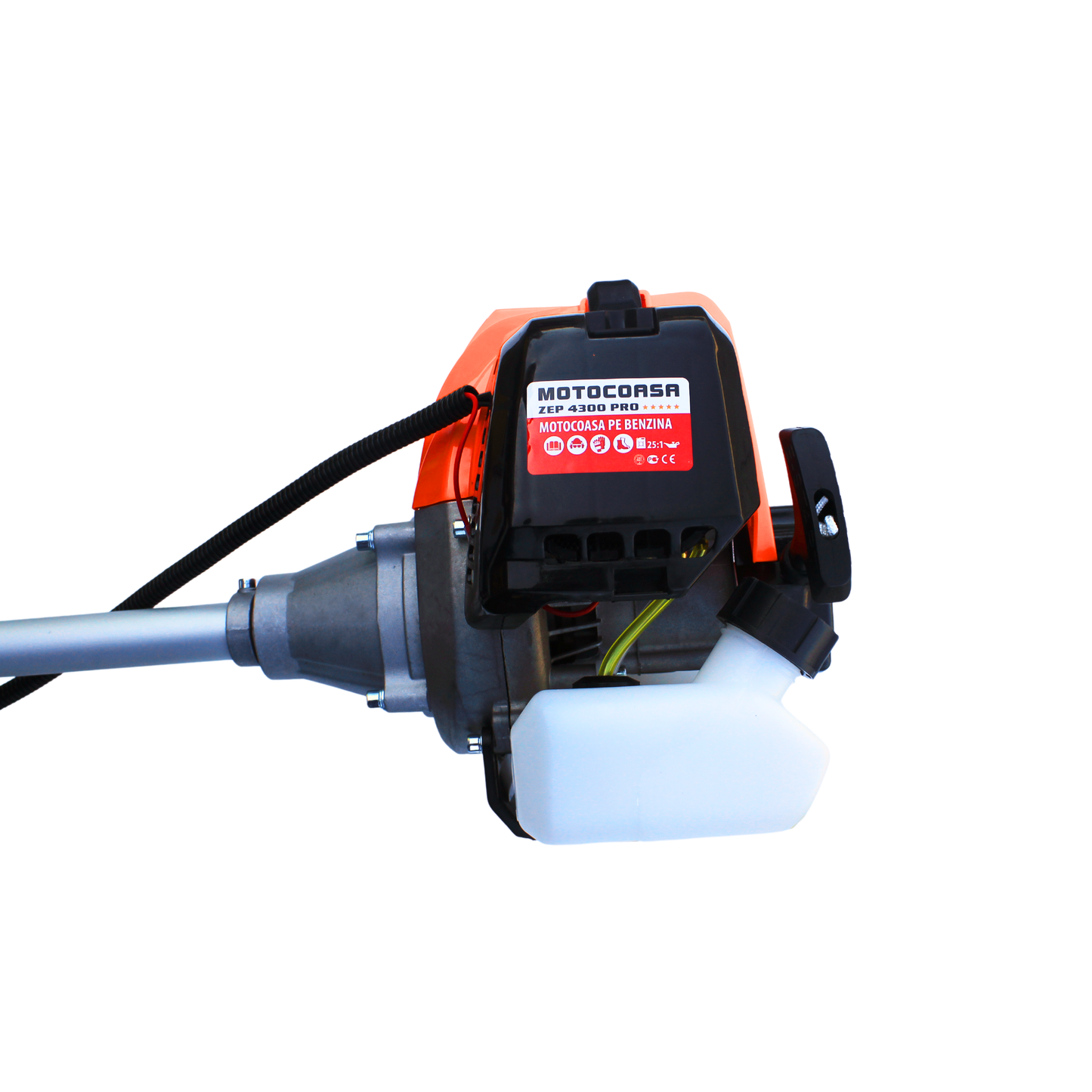 Motocoasa ZEP Infinity, 3.8 kW (5.7 CP), 43CC, arbore otel 28mm, EasyStart, 10 accesorii incluse