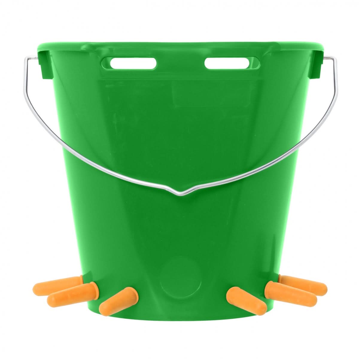 Galeata alaptare miei si iezi 8L cu 6 tetine cauciuc si ventil, fund inclinat, plastic rezistent