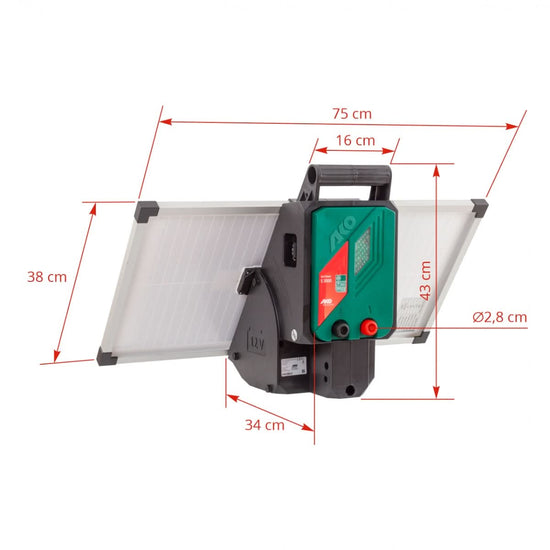 Aparat Gard Electric AKO S 3000 cu Panou Solar si Acumulator, 3 Joule