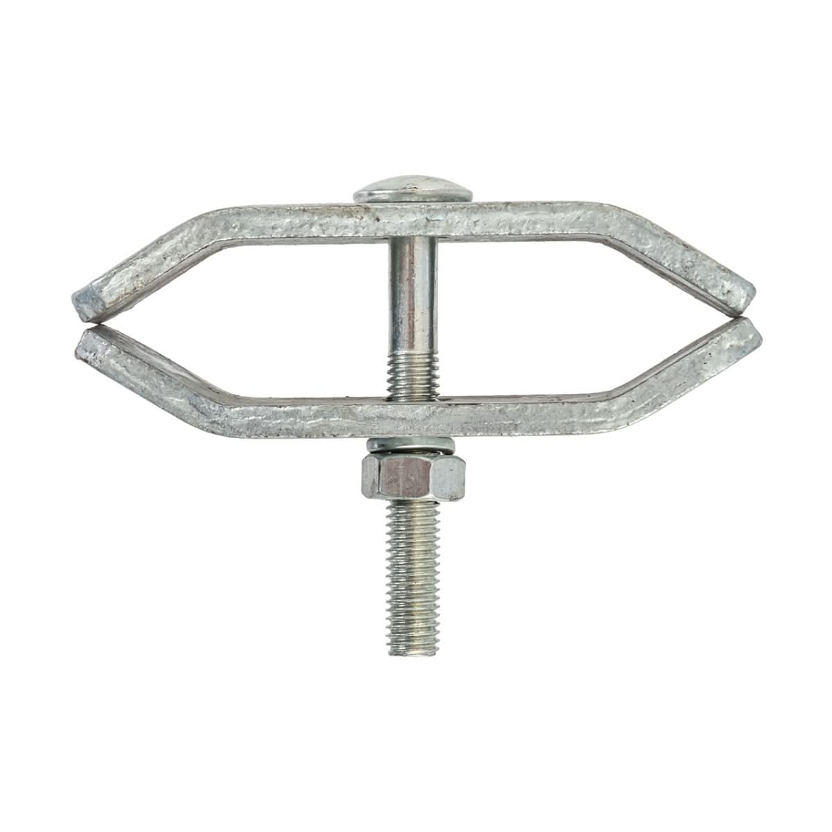 Conector pentru panouri de pasune cu chenar metalic, otel galvanizat, surub M10