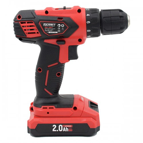 Masina insurubat cu acumulator 18V Incraft DK-18V 2 viteze 35Nm 2 acumulatori valiza