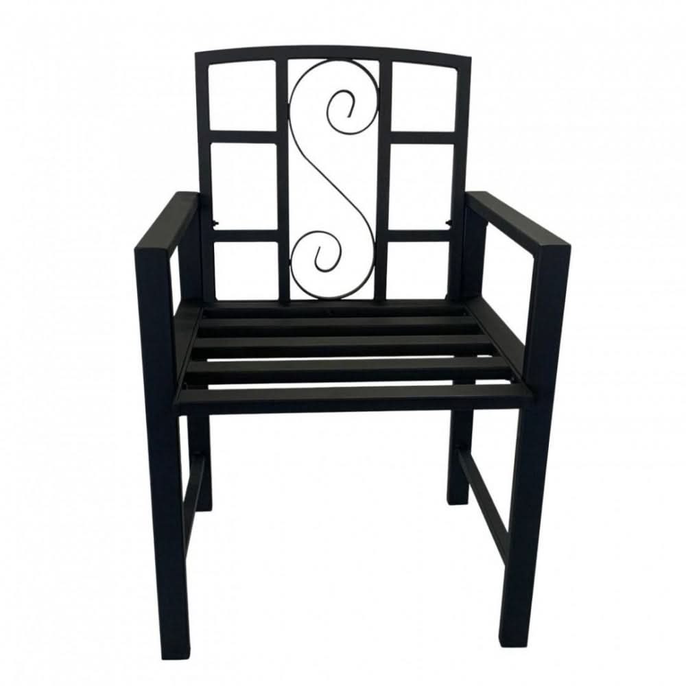 Set mobilier gradina metalic VivaTechnix VMD-1046, masa cu orificiu umbrela 42 mm + 2 scaune, profil 40x20x1.5 mm