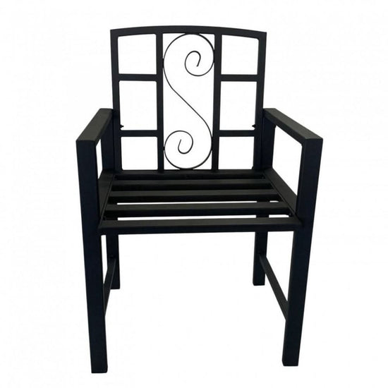 Set mobilier gradina metalic VivaTechnix VMD-1046, masa cu orificiu umbrela 42 mm + 2 scaune, profil 40x20x1.5 mm