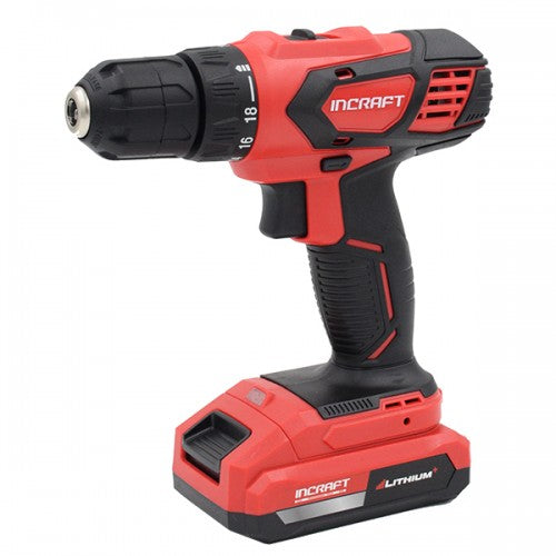 Masina insurubat cu acumulator 18V Incraft DK-18V 2 viteze 35Nm 2 acumulatori valiza