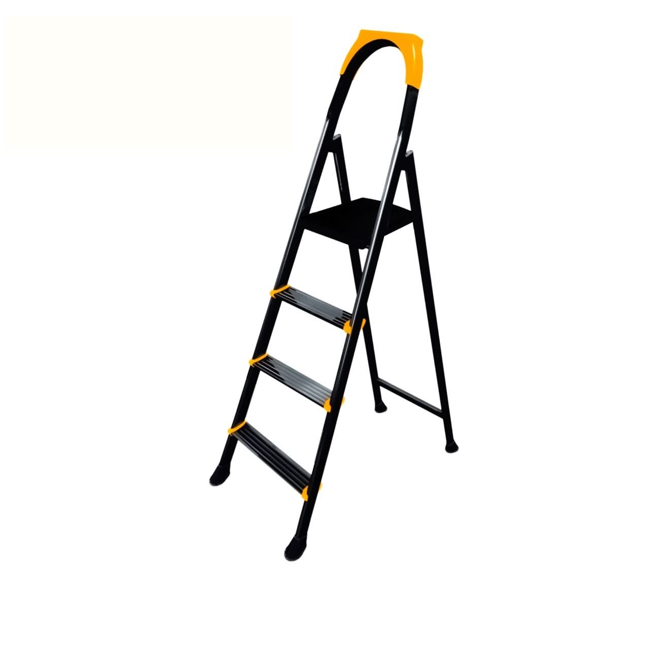 Scara metalica pliabila ROTOR 3+1 trepte, 150 kg, design ergonomic, platforma superioara