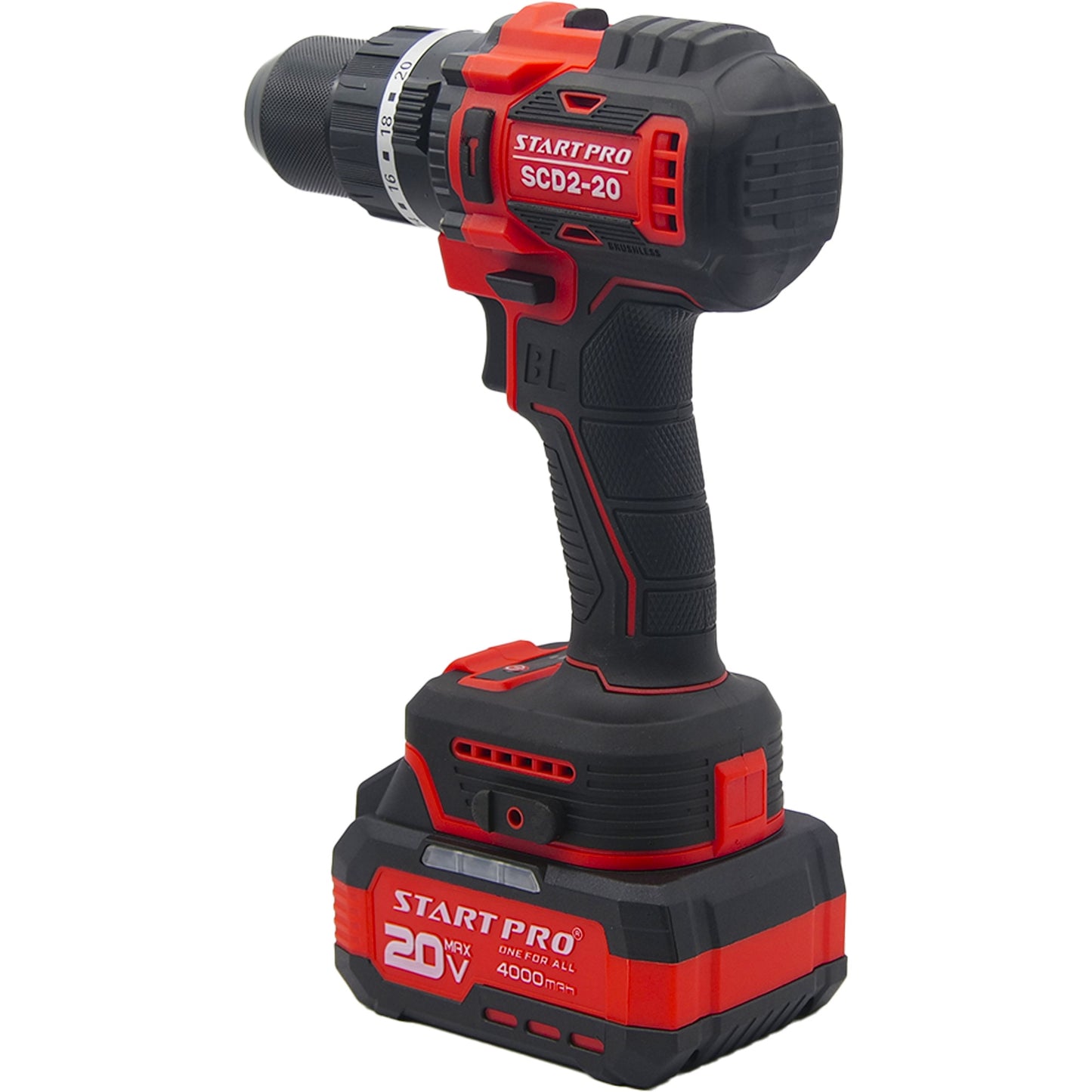 Masina de gaurit si insurubat StartPro SCD2-20 BRUSHLESS, 95Nm