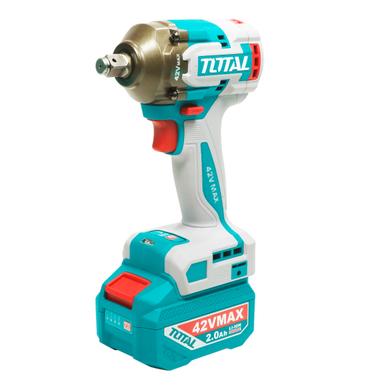 Masina de insurubat cu impact TOTAL 42V, 460 Nm, 1/2"
