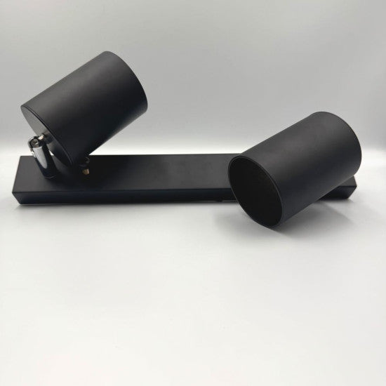 Spot liniar reglabil 2xGU10, 450 mm, negru