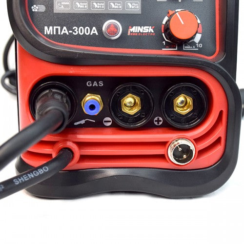 Aparat sudura invertor cu sarma Minsk Electro MPA-300A, 300A, MIG-MAG, protectie supraincalzire, pistol inclus, fir 0.8 mm