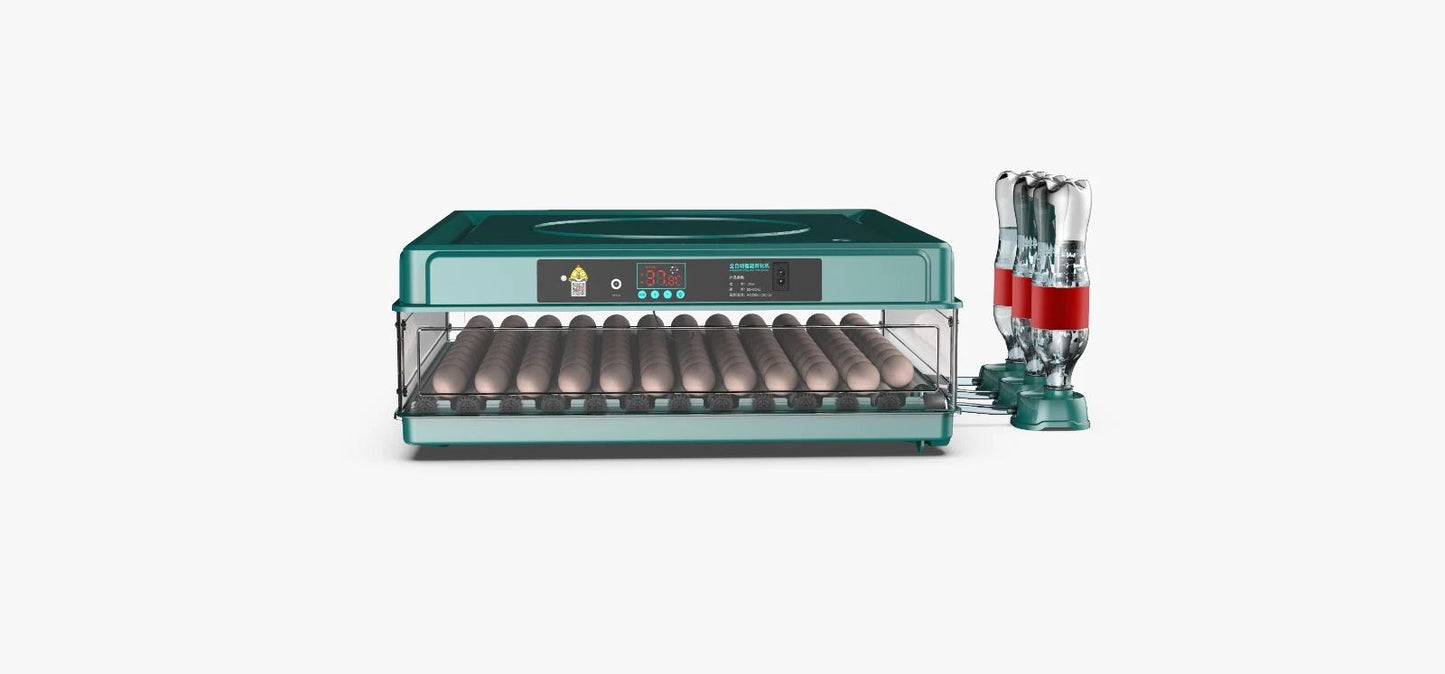 Incubator automat ZEP OVOBOX-130 pentru oua, capacitate foarte mare, alimentare 220V si 12V, control temperatura, intoarcere automata