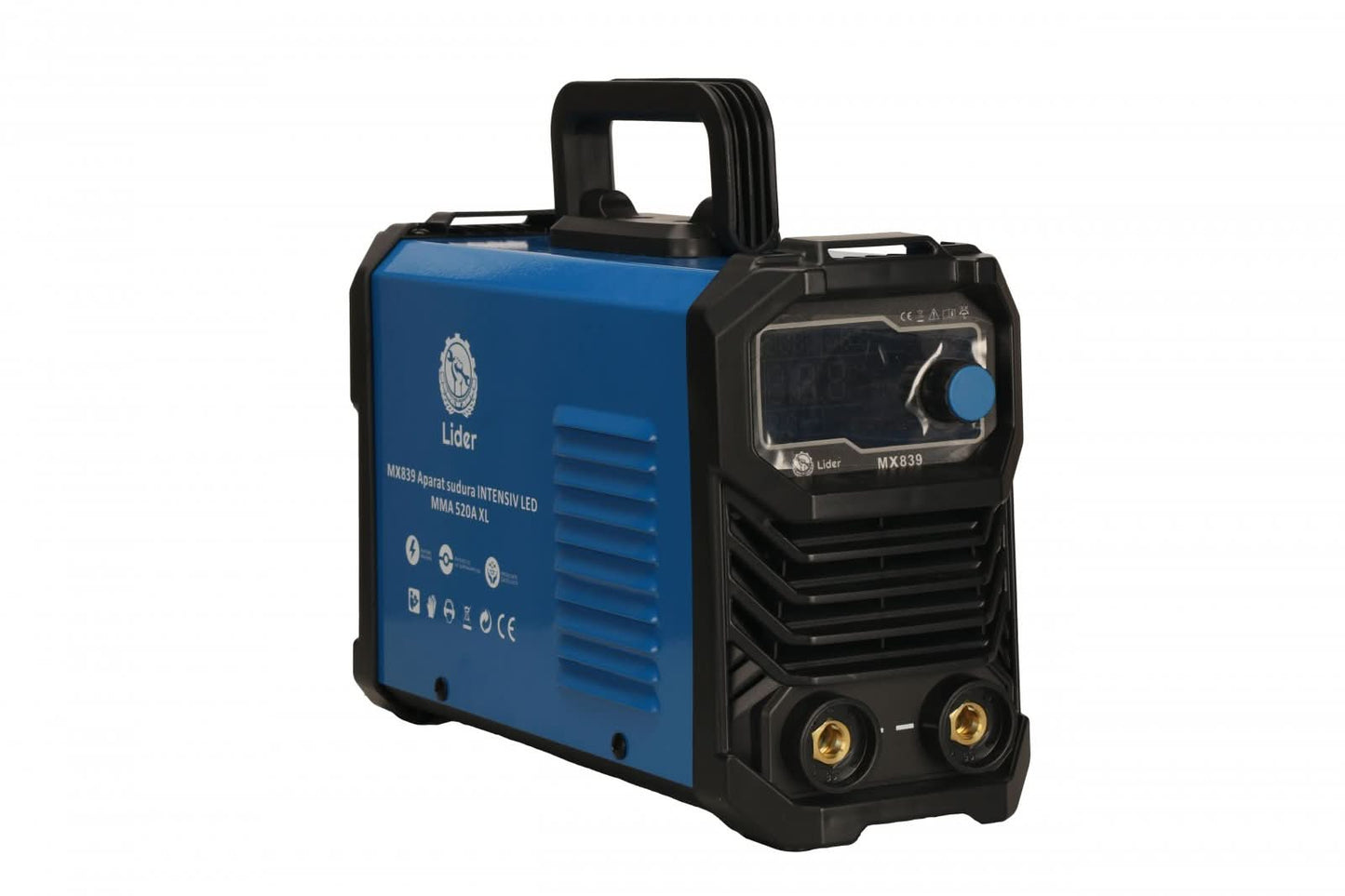 Aparat sudura invertor 520A MMA LIDER, afisaj electronic, cabluri si masca