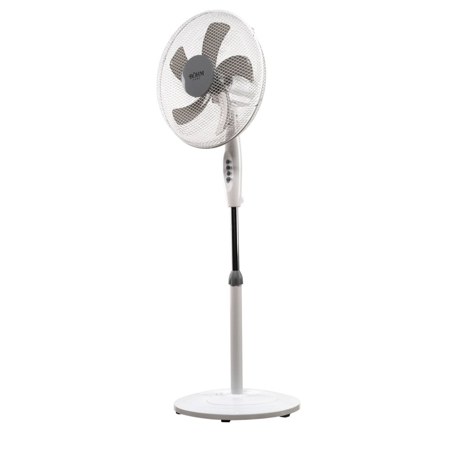 Ventilator de podea BOHM BLSF-4043, 50W, 16 inch, 3 viteze, inaltime reglabila 125 cm, motor cupru