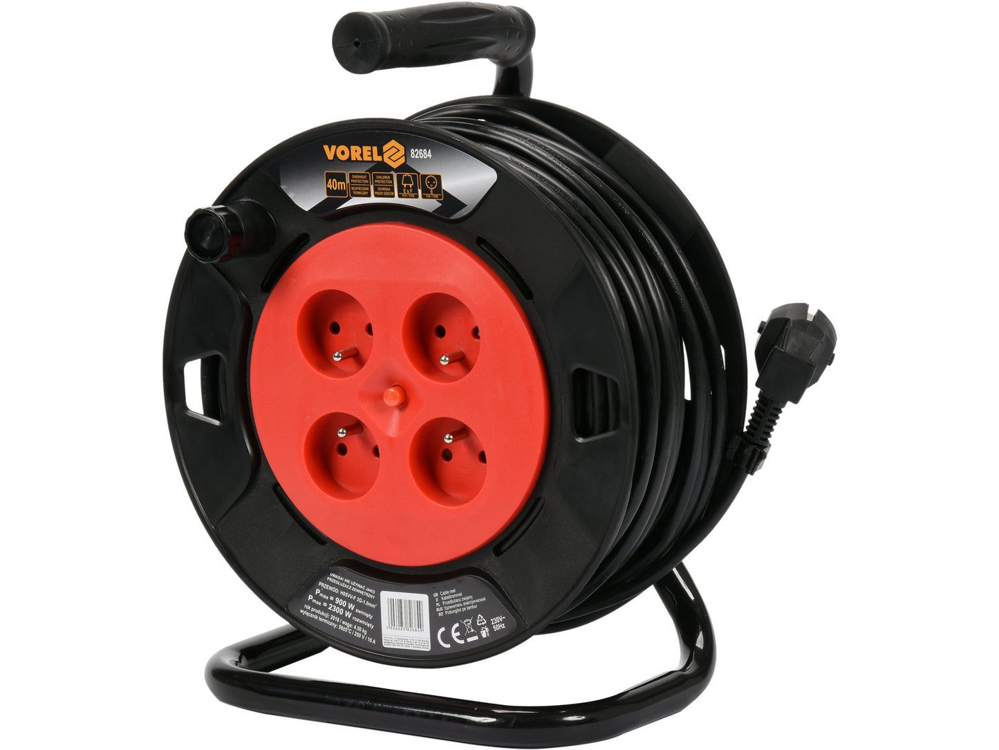 PRELUNGITOR PE TAMBUR, 4 PRIZE, 3X1.5MM2, 50M