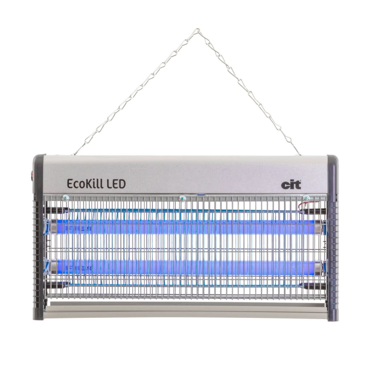 Capcana electrica EcoKill LED 2.0 pentru muste, cu tuburi LED, 220-240 V, 14 W, pentru spatii pana la 150 m²