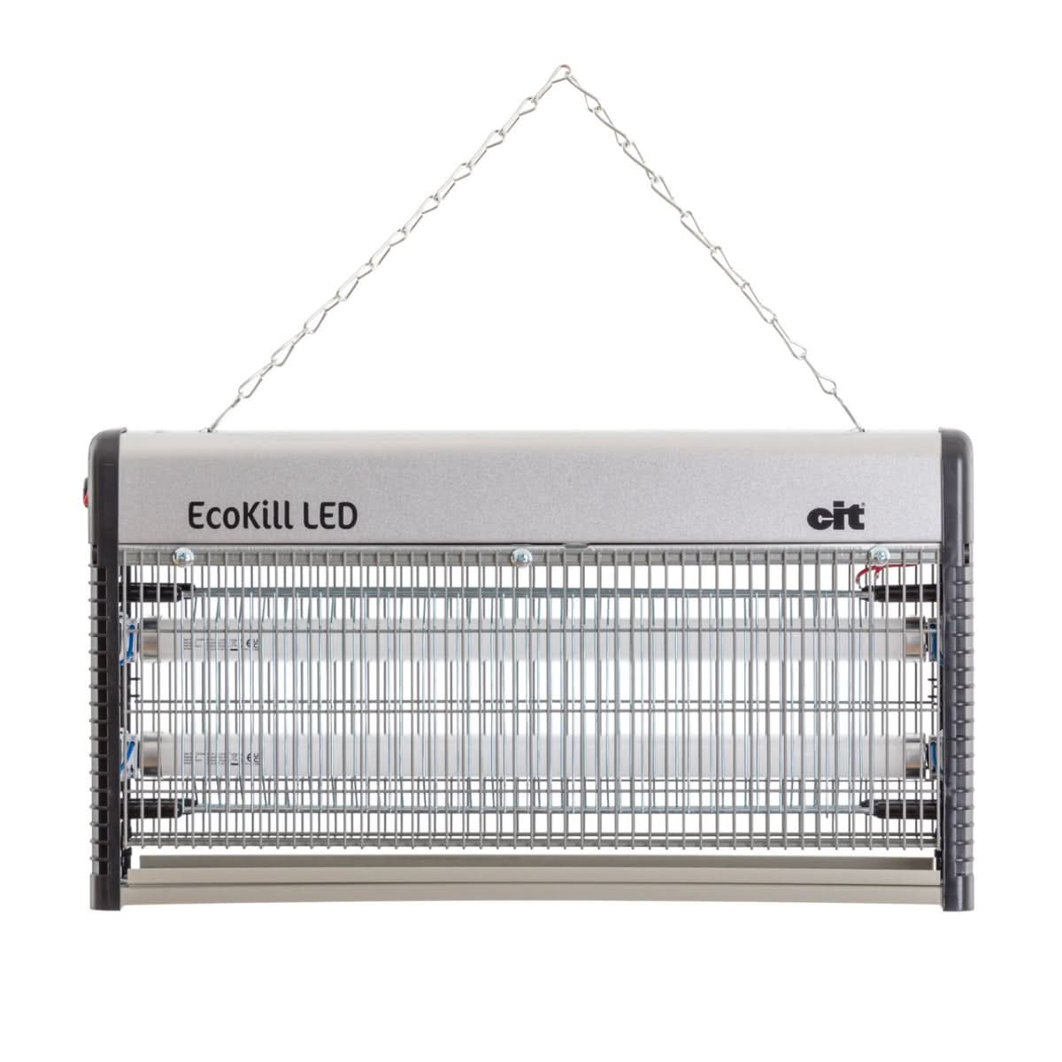 Capcana electrica EcoKill LED 2.0 pentru muste, cu tuburi LED, 220-240 V, 14 W, pentru spatii pana la 150 m²