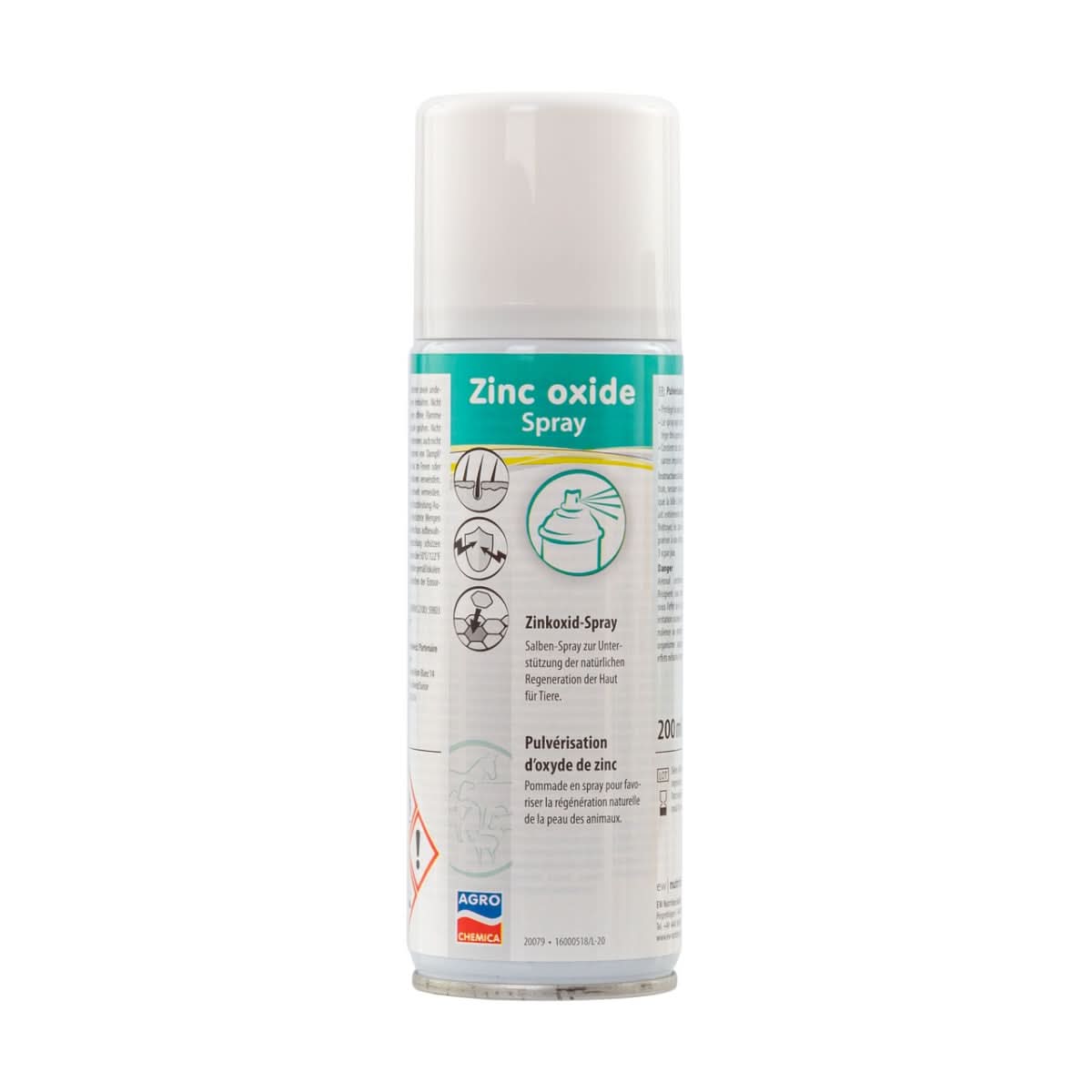 Spray de Oxid de Zinc pentru Regenerarea Pielii Animalelor, 200 ml