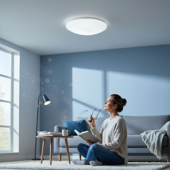 Plafoniera LED Aries rotunda 48W, Ø425x115 mm, 4250 lm, 6000K