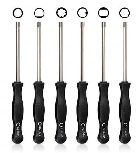 Surubelnite reglaj carburator drujba si motocoasa, Set 6buc, compatibile Zama, Walbro, modele universale