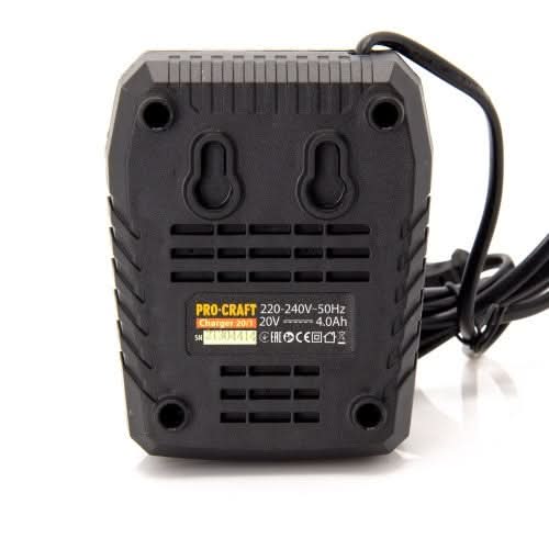 Incarcator Rapid ProCraft 20V/1, 220V, pentru acumulatori ProCraft 20V