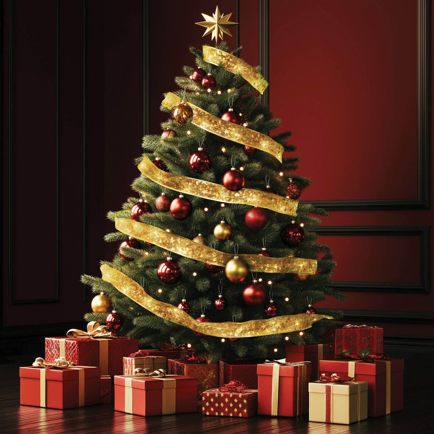 Banda LED decorativa 15 m, 150 LED alb cald, 8 moduri, timer 6h/18h, panglica aurie, interior exterior, adaptor inclus