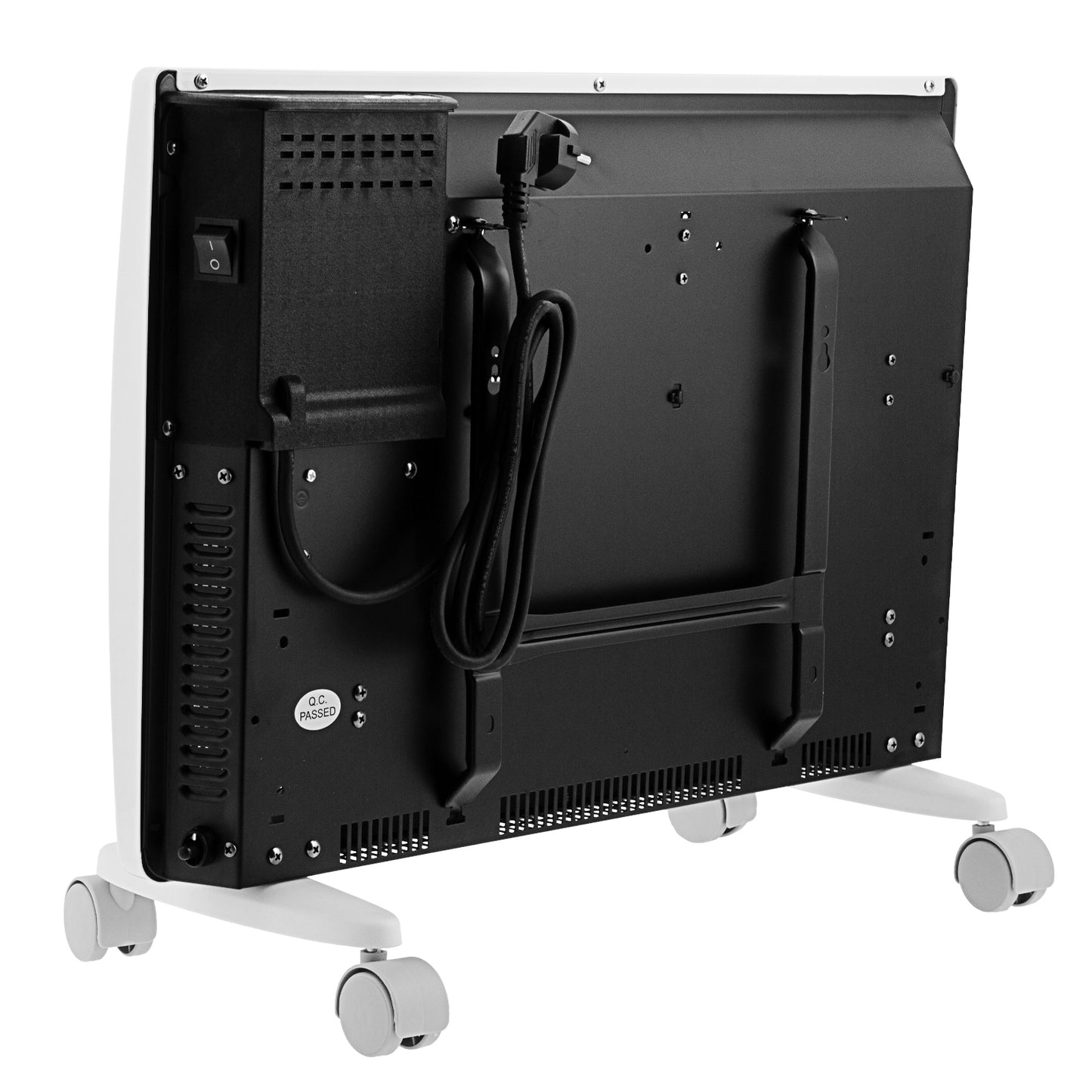 Convector electric hibrid Denzel HybridX-1500, 1500W, incalzitor cu infrarosu, termostat digital, montaj pe perete sau podea