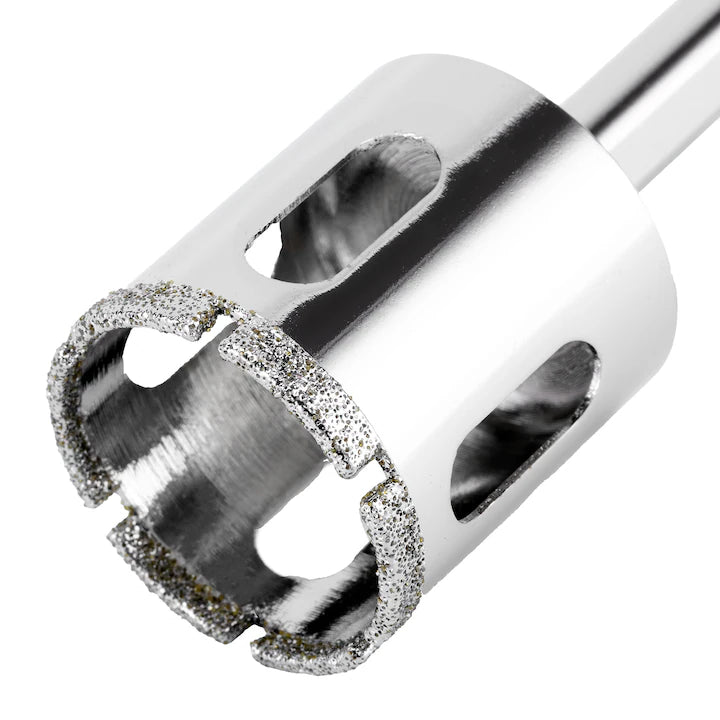 Carota diamantata 32x67 mm cu coada triunghiulara MTX pentru sticla si faianta, acoperire galvanizata