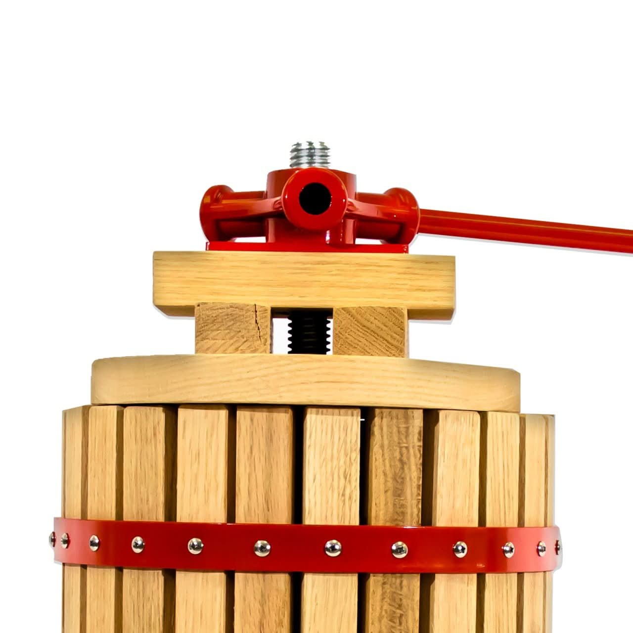 Pachet Presa manuala Elefant FP-30 30L lemn stejar + sac filtru 30L pentru fructe si struguri