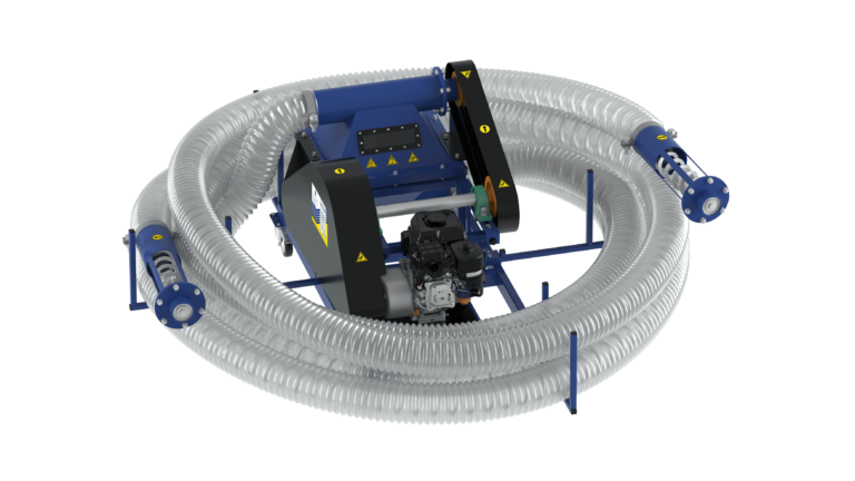 Snec flexibil pentru cereale 24 m, motor benzina 6.5 CP, pana la 9 t/h – TMC, transport profesional vrac