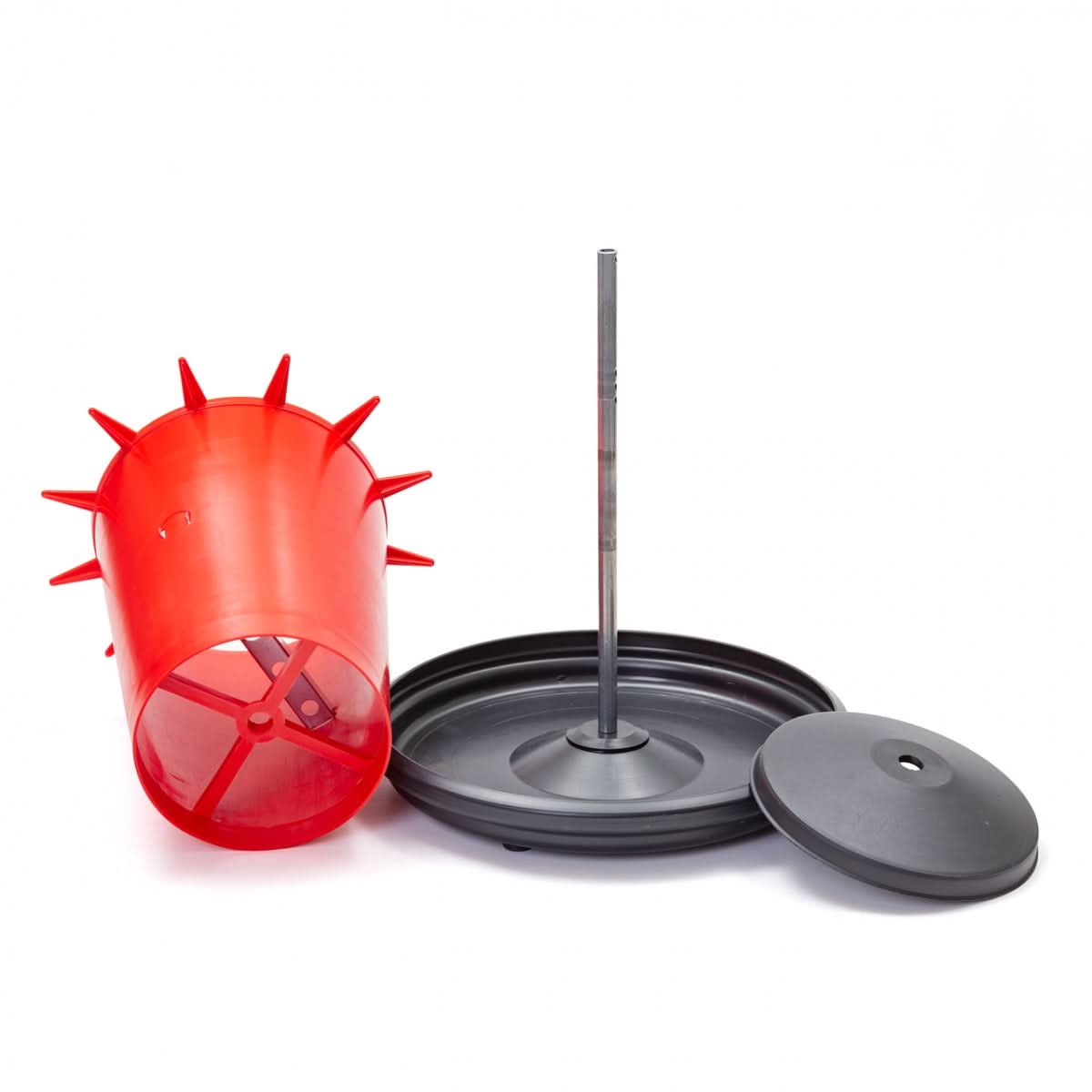 Hranitoare plastic premium 9 litri cu grila anti-risipa pentru păsări de curte