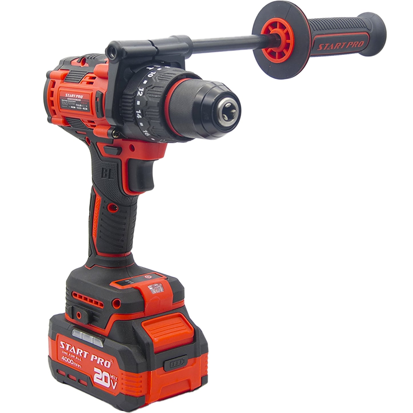 Masina de gaurit si insurubat StartPro SCD3-20 BRUSHLESS, 120Nm