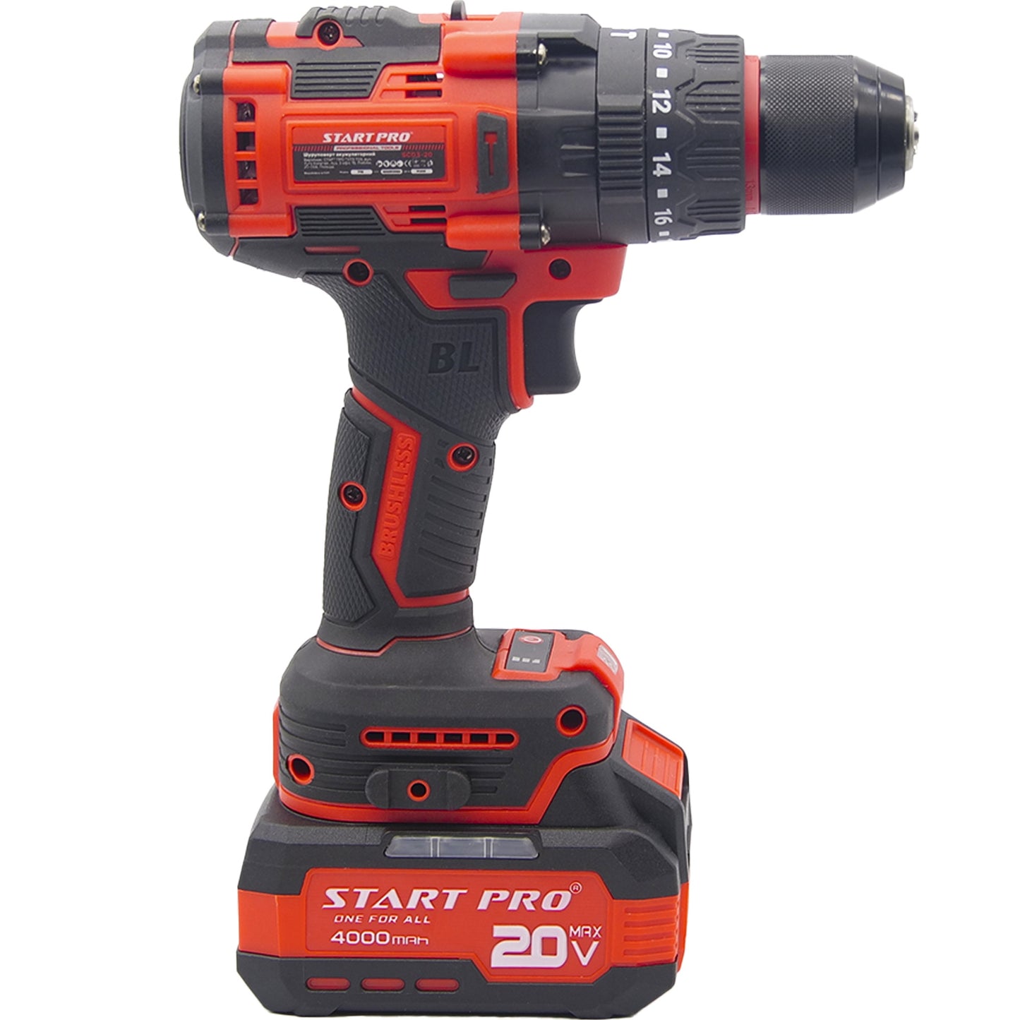 Masina de gaurit si insurubat StartPro SCD3-20 BRUSHLESS, 120Nm