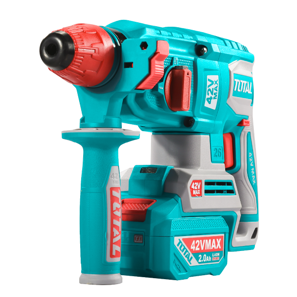 Ciocan rotopercutor TOTAL 42V, 26 mm, 2.5 J