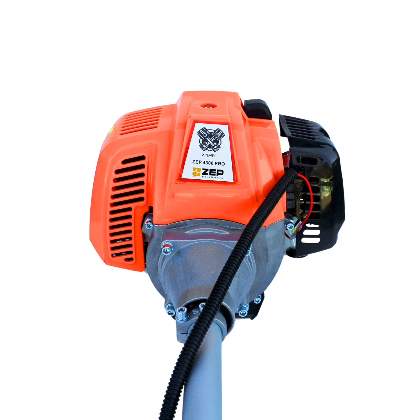 Motocoasa ZEP Infinity, 3.8 kW (5.7 CP), 43CC, arbore otel 28mm, EasyStart, 10 accesorii incluse