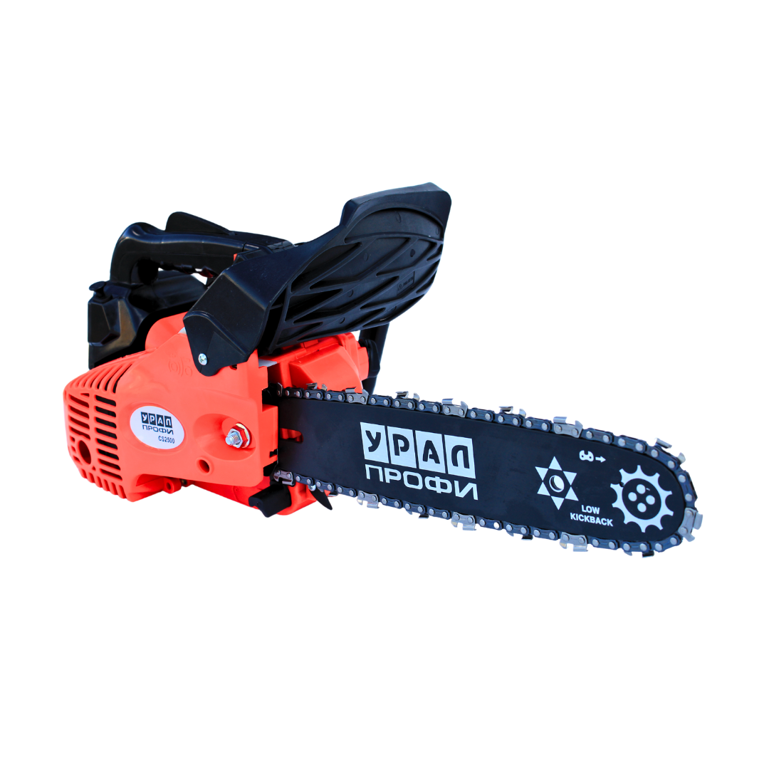 Drujba pe benzina URAL CS2500, 1.5 CP, lama 25 cm, ungere automata, 2 lanturi incluse