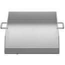 Plita inox pentru gratar pe carbuni, gaz sau electric, Vivatechnix Plancha, 40.6x45.7 cm, cu manere laterale, margine 6 cm