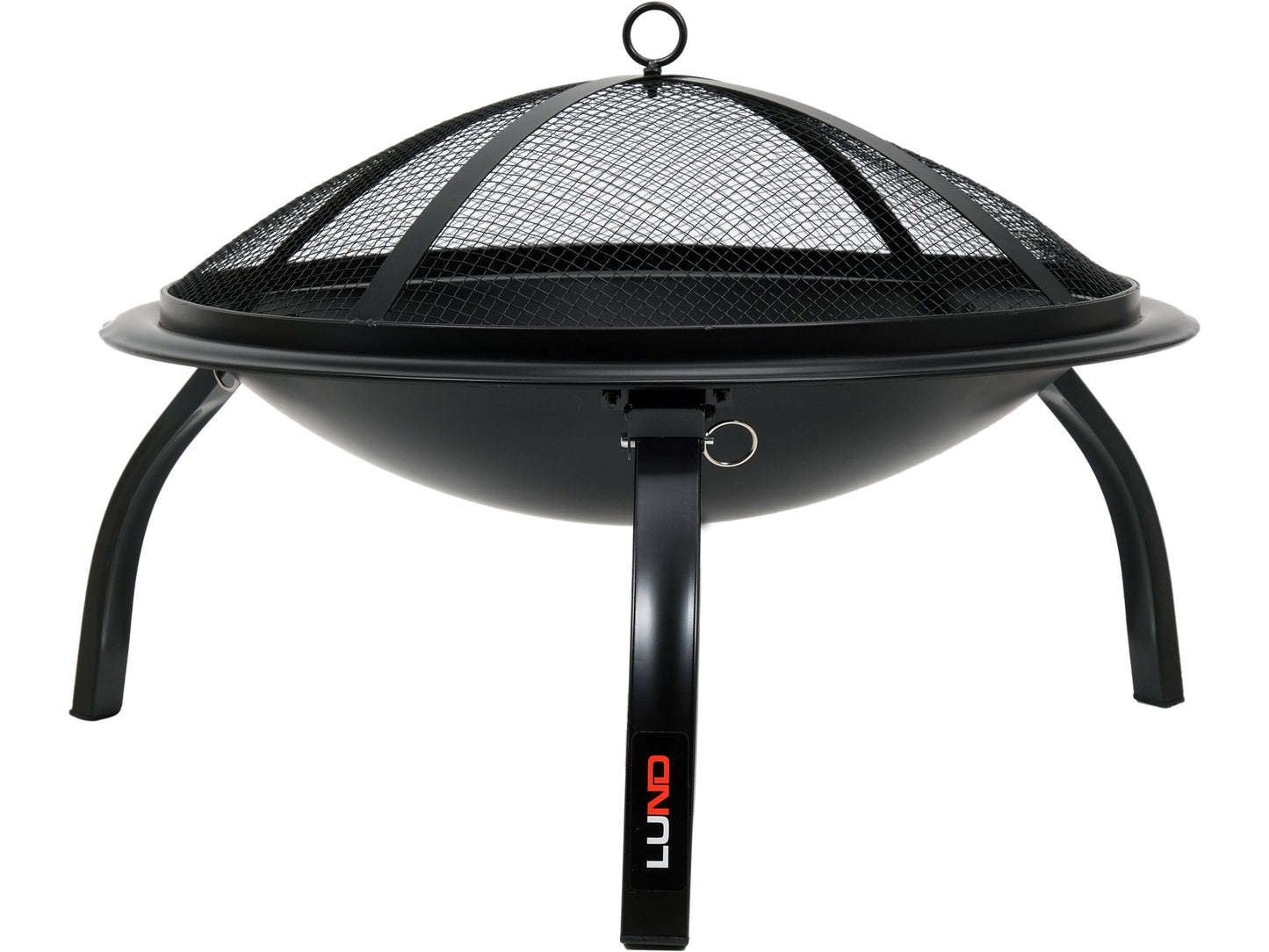 VATRĂ DE OȚEL CU PICIOARE RABATABILE, 56X39CM