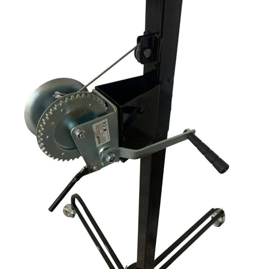 Dispozitiv ridicare gipscarton VivaTechnix VMD-1054, 4 m, 68 kg, rotire 360°, fabricat in Romania