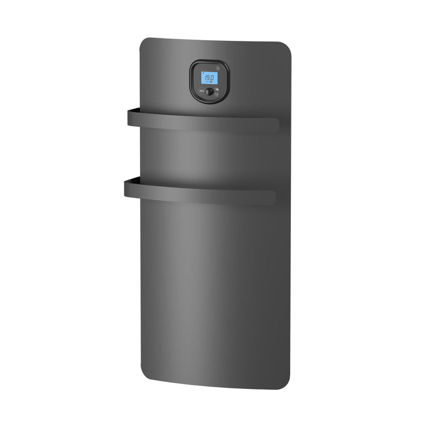 Radiator electric Noirot RSS Anuri DY 1200 AN, 1200W, ventilator, functie BOOST, termostat digital, IP24, gri antracit