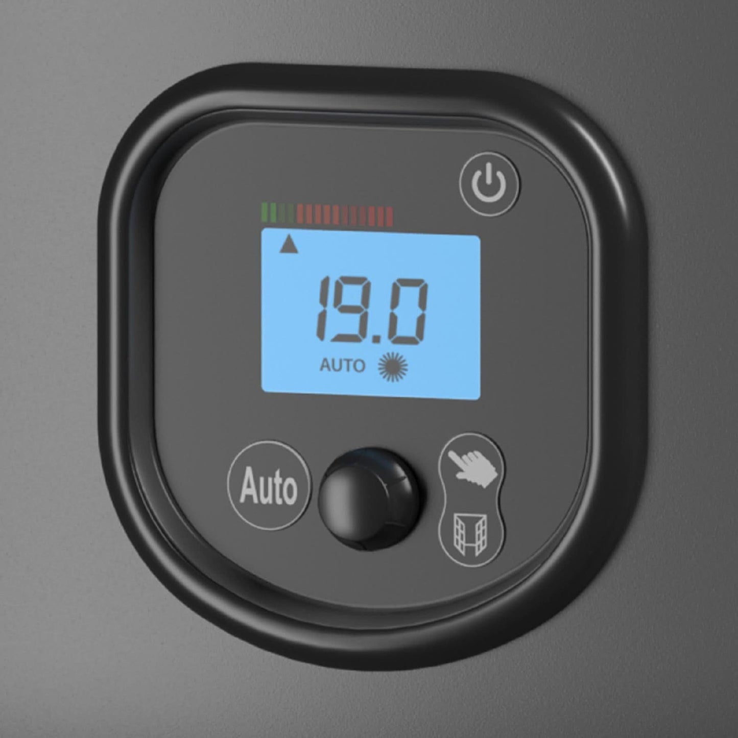 Radiator electric Noirot RSS Anuri DY 1200 AN, 1200W, ventilator, functie BOOST, termostat digital, IP24, gri antracit