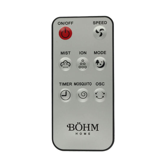 Ventilator cu pulverizare apa Bohm Home BSP40-ED, 16 inch, 75W, rezervor 3.1L, telecomanda, anti-tantari, aromaterapie