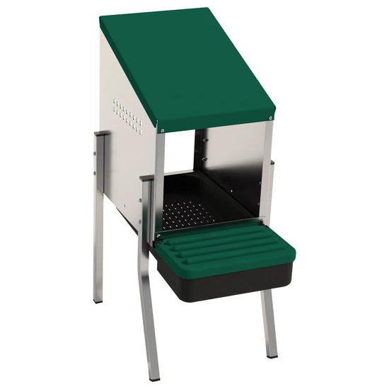 Cuibar pasari ZEP MG-01WS PROFI cu picioare, 1 compartiment, metal galvanizat, colector oua