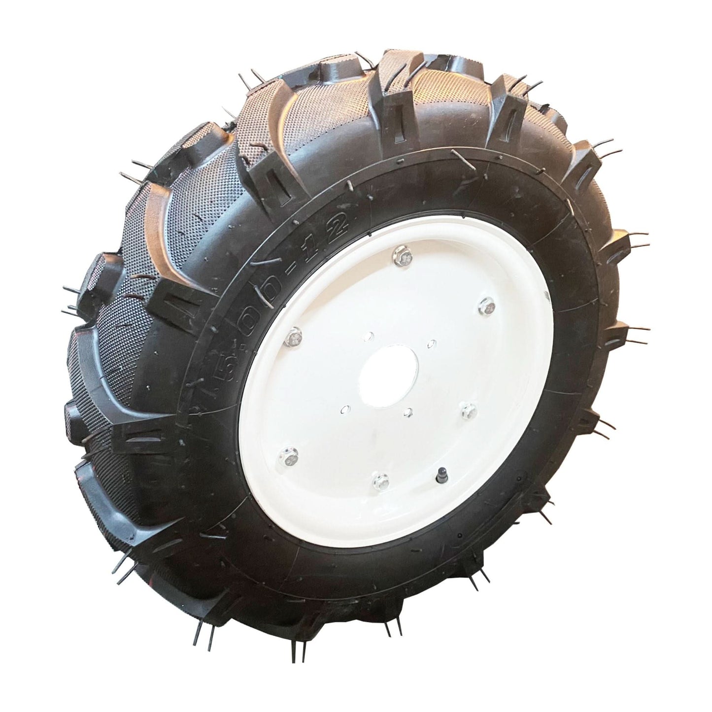 Roata motocultor Broman 5.00-12, profil tractor, flansa 70mm, cauciuc 2PR