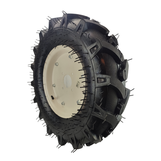 Roata Motocultor Tractor Broman 6.00-12 | Flansa Inclusa | Cauciuc Agricol