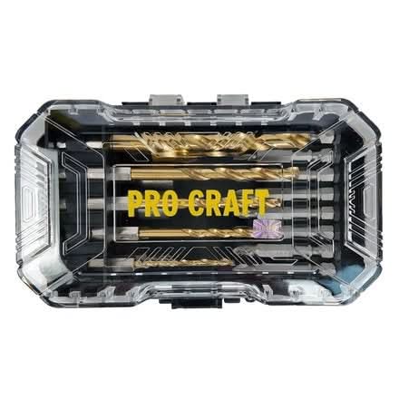 Set burghie si biti PROCRAFT DBS-18, 18 piese, pentru metal, chei tubulare si suport magnetic