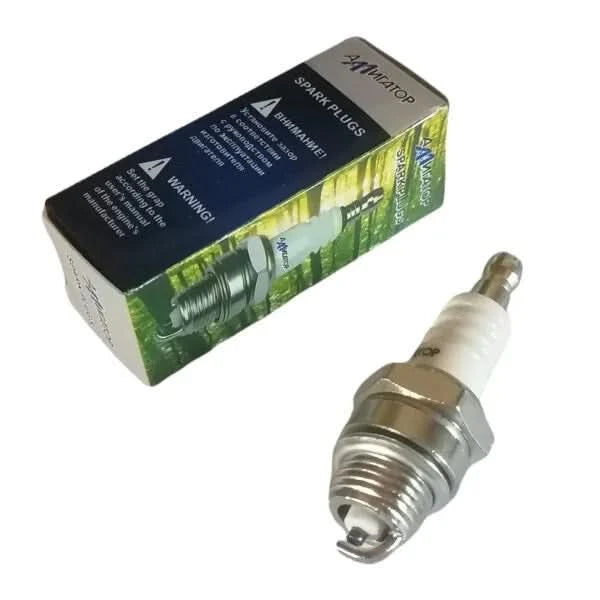 Bujie motocoasa si drujba motor 2 timpi, compatibila Stihl, Husqvarna, chinezesti – filet 14 mm, cheie 18 mm