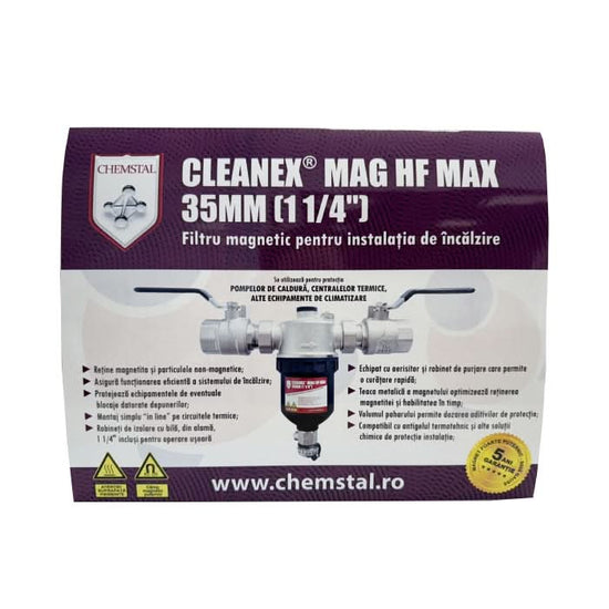 Filtru Magnetic pentru Instalația de Încălzire 1 1/4" (35 mm) CLEANEX MAG HF MAX
