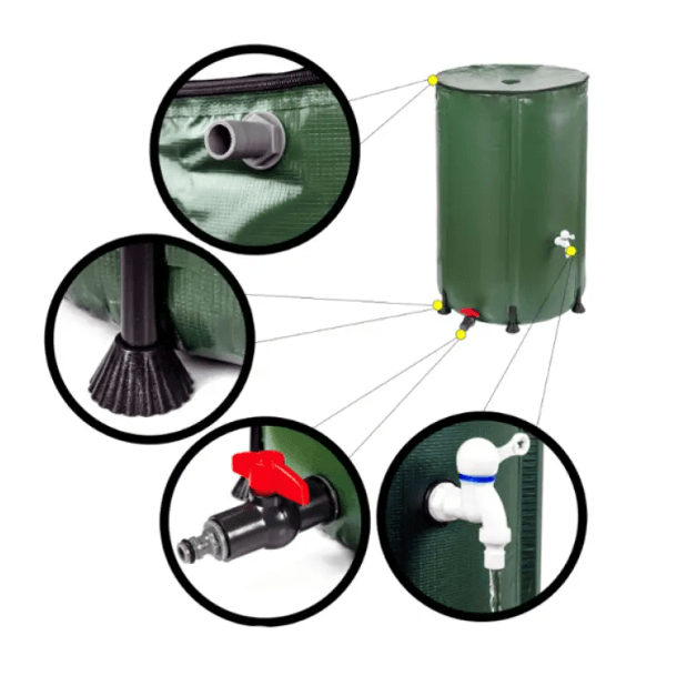 Rezervor de apa de ploaie, capacitate 380L, Tehno Ms #21204 - ZEP.RO - Ți-e la îndemână!